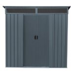 KOVINSKA VRTNA HIŠKA VITAVIA LIEGE 64, MAT ANTRACIT 180X184X109 - slika 3